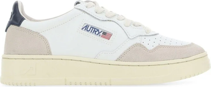 Two-tone Leather And Suede Medalist Sneakers