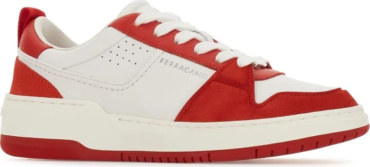 Two-tone Leather And Suede Sneakers - Image 2