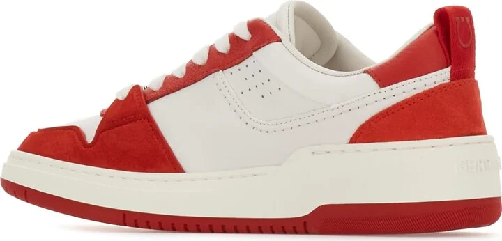 Two-tone Leather And Suede Sneakers - Image 3