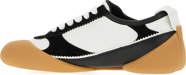 Two-tone Leather And Suede Sneakers - Image 3