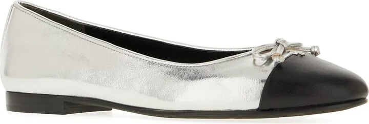 Two-tone Leather Ballerinas - Image 2