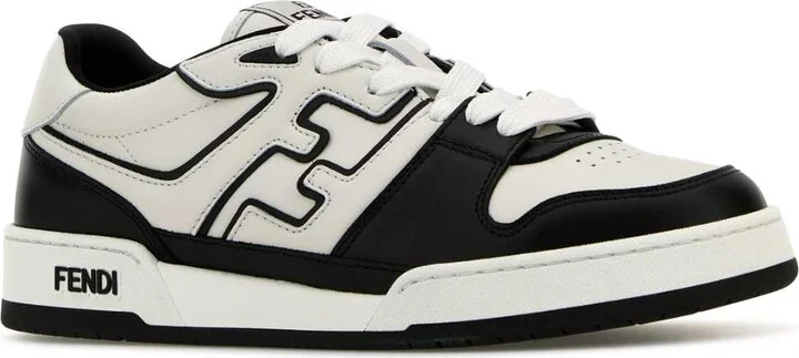 Two-tone Leather Fendi Match Sneakers - Image 2