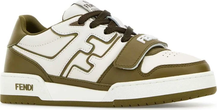 Two-tone Leather Fendi Match Sneakers - Image 2