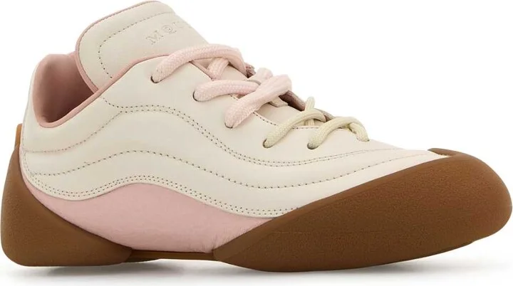 Two-tone Leather Flexion Sneakers - Image 2