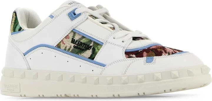 Two-tone Leather Freedots Sneakers - Image 2
