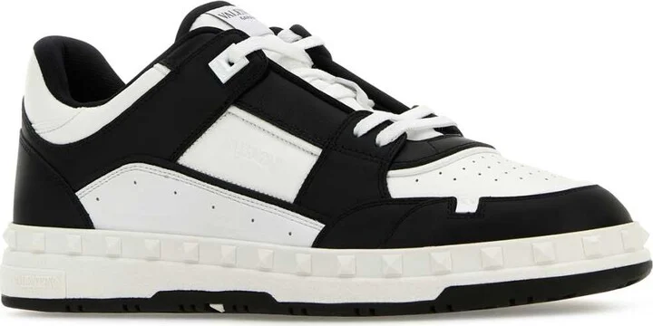 Two-tone Leather Freedots Sneakers - Image 2
