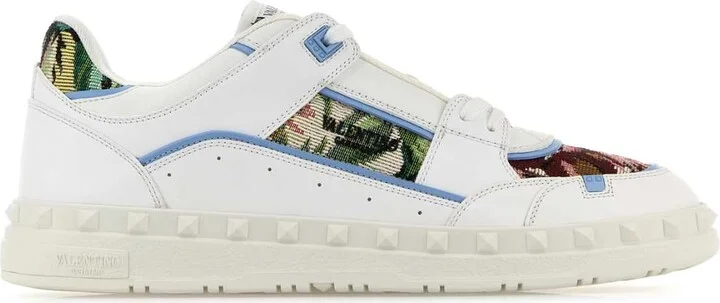 Two-tone Leather Freedots Sneakers