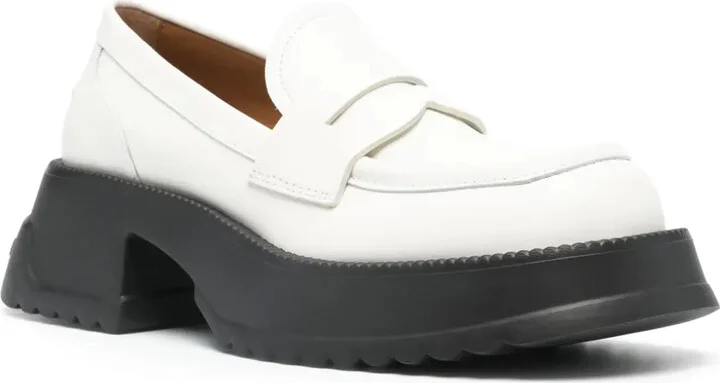 Two-Tone Leather Loafers - Image 2