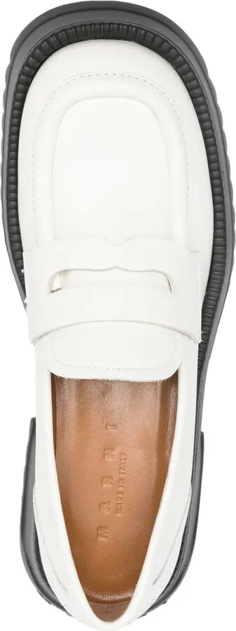 Two-Tone Leather Loafers - Image 4