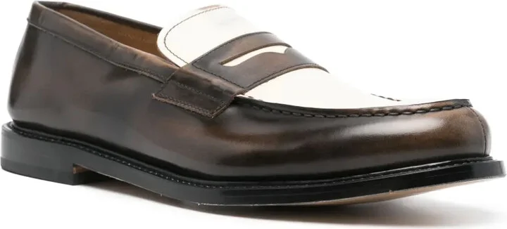Two-Tone Leather Loafers - Image 2