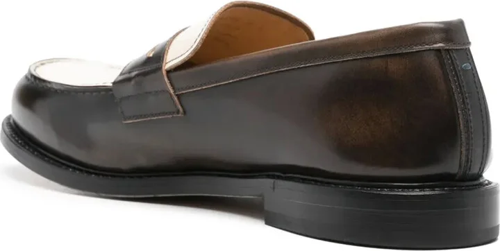 Two-Tone Leather Loafers - Image 3