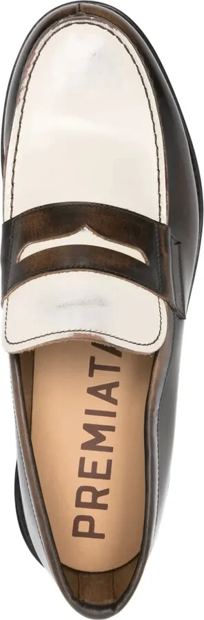 Two-Tone Leather Loafers - Image 4