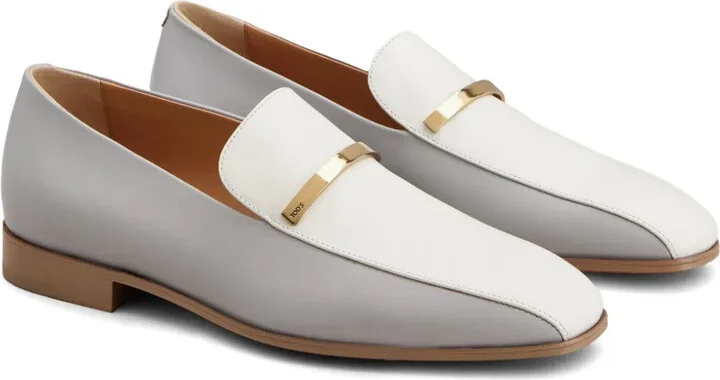 Two-Tone Leather Loafers - Image 2