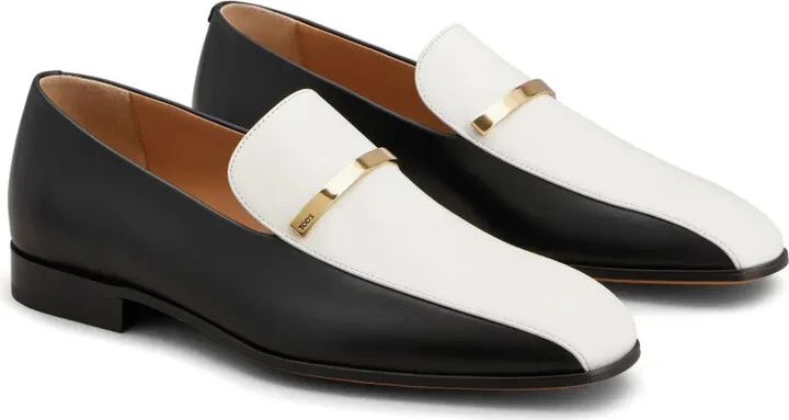Two-Tone Leather Loafers - Image 2