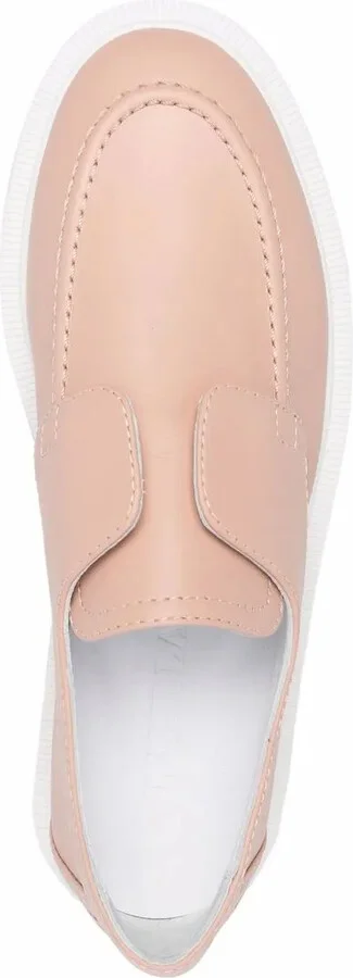 Two-Tone Leather Loafers - Image 4