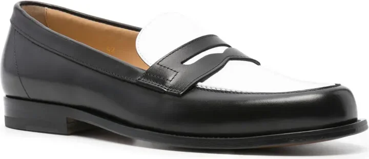 Two-Tone Leather Loafers - Image 2