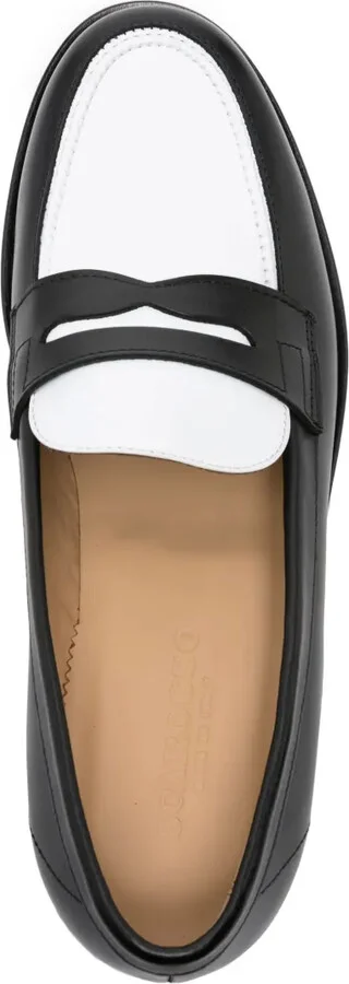 Two-Tone Leather Loafers - Image 4