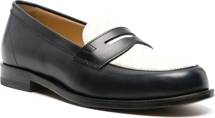 Two-Tone Leather Loafers - Image 2
