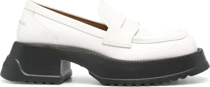 Two-Tone Leather Loafers
