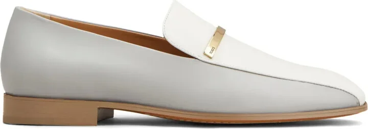Two-Tone Leather Loafers