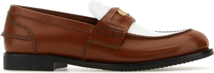 Two-tone Leather Loafers