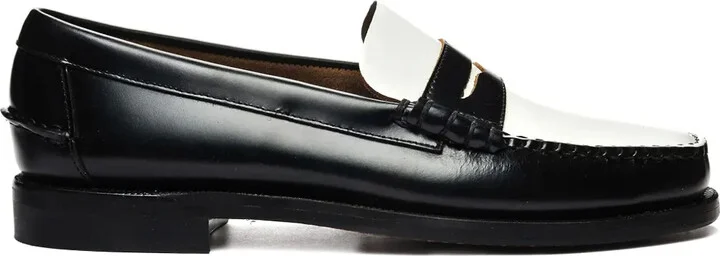 Two-Tone Leather Loafers