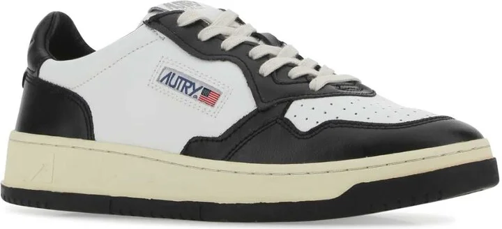 Two-tone Leather Medalist Sneakers - Image 2