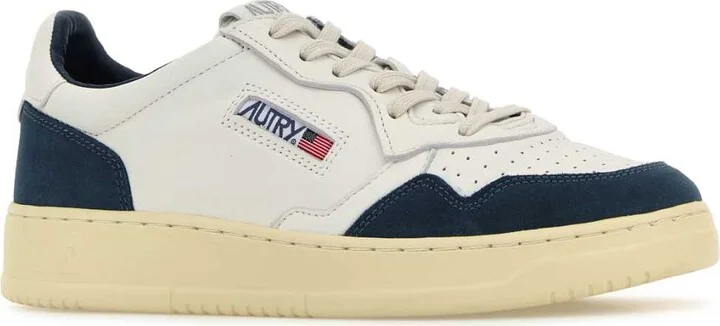 Two-tone Leather Medalist Sneakers - Image 2