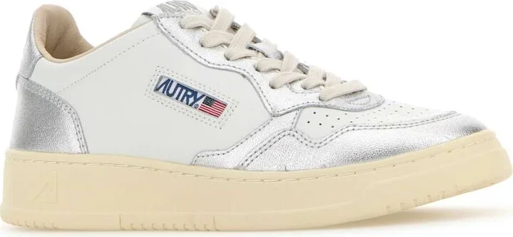 Two-tone Leather Medalist Sneakers - Image 2