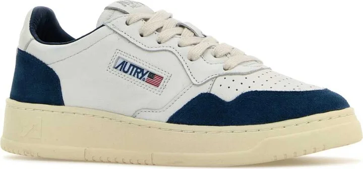 Two-tone Leather Medalist Sneakers - Image 2