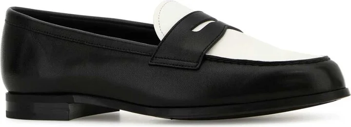 Two-tone Leather Natale Loafers - Image 2