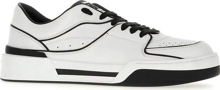 Two-tone Leather New Roma Sneakers - Image 2