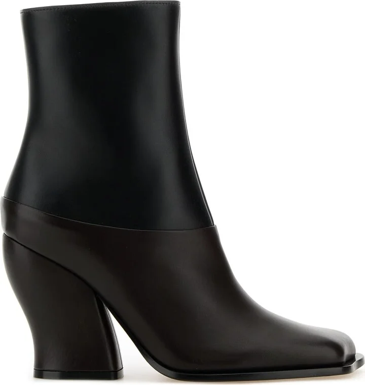Two-tone Leather Onda Ankle Boots