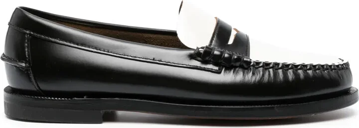 Two-Tone Leather Oxford Shoes