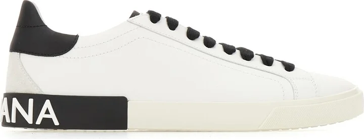 Two-tone Leather Portofino Vintage Sneakers