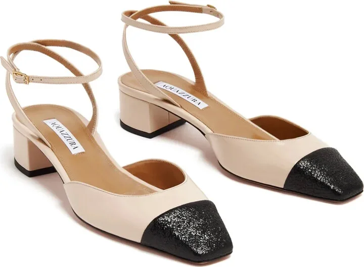 Two-Tone Leather Pumps - Image 4