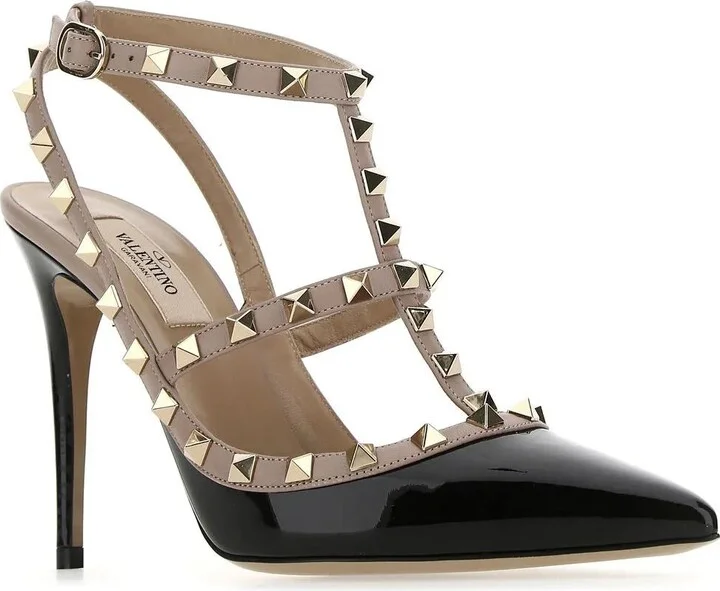 Two-tone Leather Rockstud Pumps - Image 2