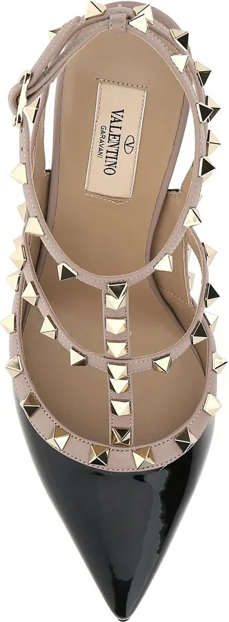 Two-tone Leather Rockstud Pumps - Image 4