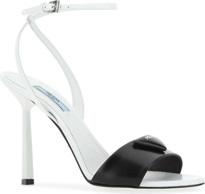 Two-tone Leather Sandals - Image 2