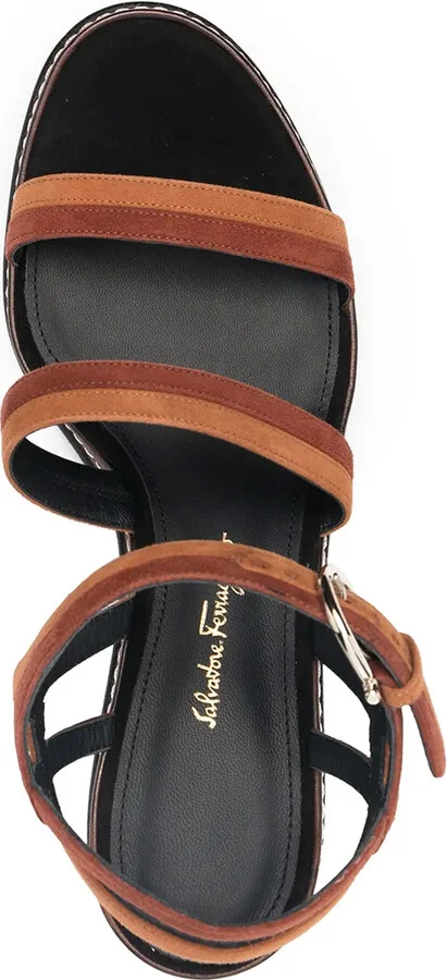 Two-Tone Leather Sandals - Image 4
