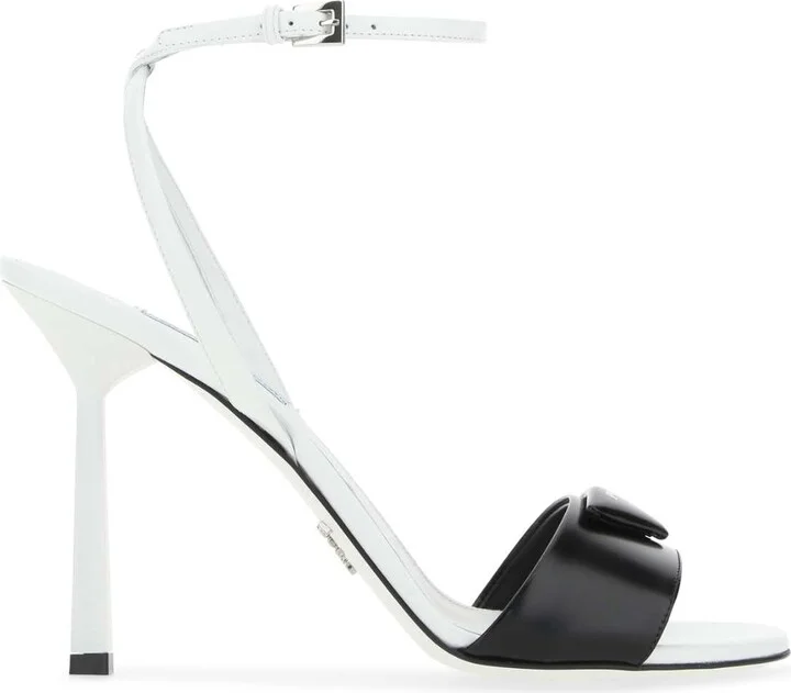 Two-tone Leather Sandals