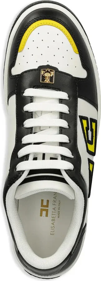 Two-Tone Leather Sneakers - Image 4