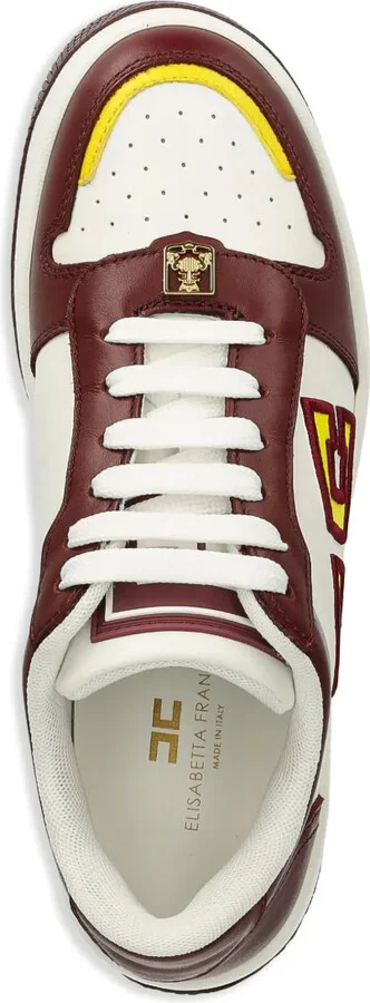 Two-Tone Leather Sneakers - Image 4