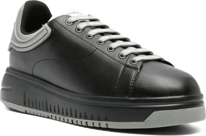 Two-Tone Leather Sneakers - Image 2
