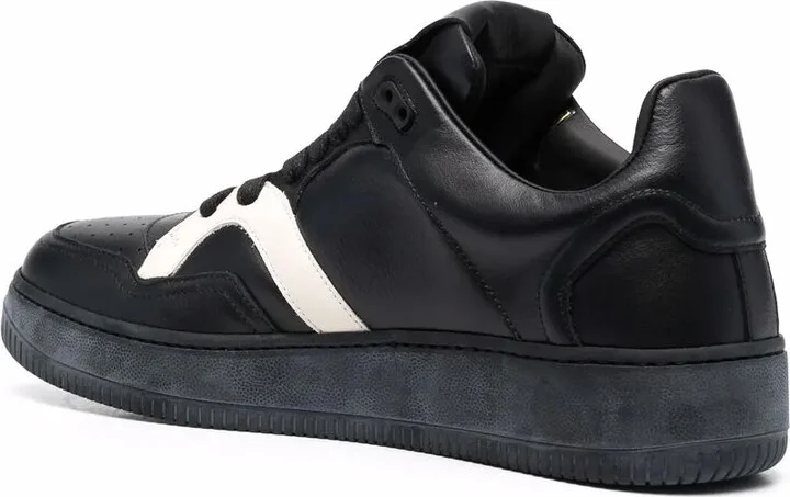Two-Tone Leather Sneakers - Image 3