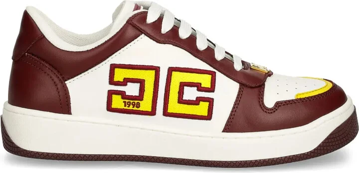 Two-Tone Leather Sneakers