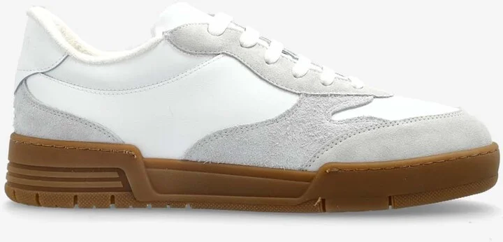 Two-Tone Leather Sneakers