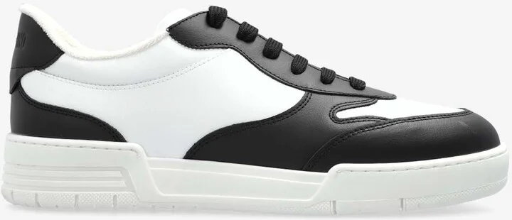 Two-Tone Leather Sneakers