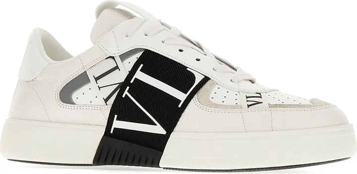 Two-tone Leather Vl7n Sneakers - Image 2