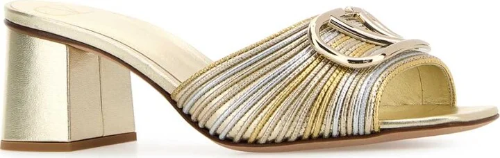 Two-tone Leather Vlogo Signautre Mules - Image 2